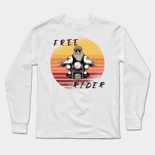 Vintage Sunset Free Rider Long Sleeve T-Shirt